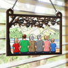 Home For Christmas Means Family By Your Side - Family Personalized Window Hanging Suncatcher - Christmas Gift For Family Members