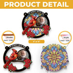 Custom Photo Cardinal Memorial Gifts - Personalized Suncatcher Ornament