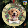 Custom Photo In Loving Memory- Memorial Personalized Custom Mirrored Acrylic Ornament - Sympathy Gift, Christmas Gift For Pet Owners, Pet Lovers
