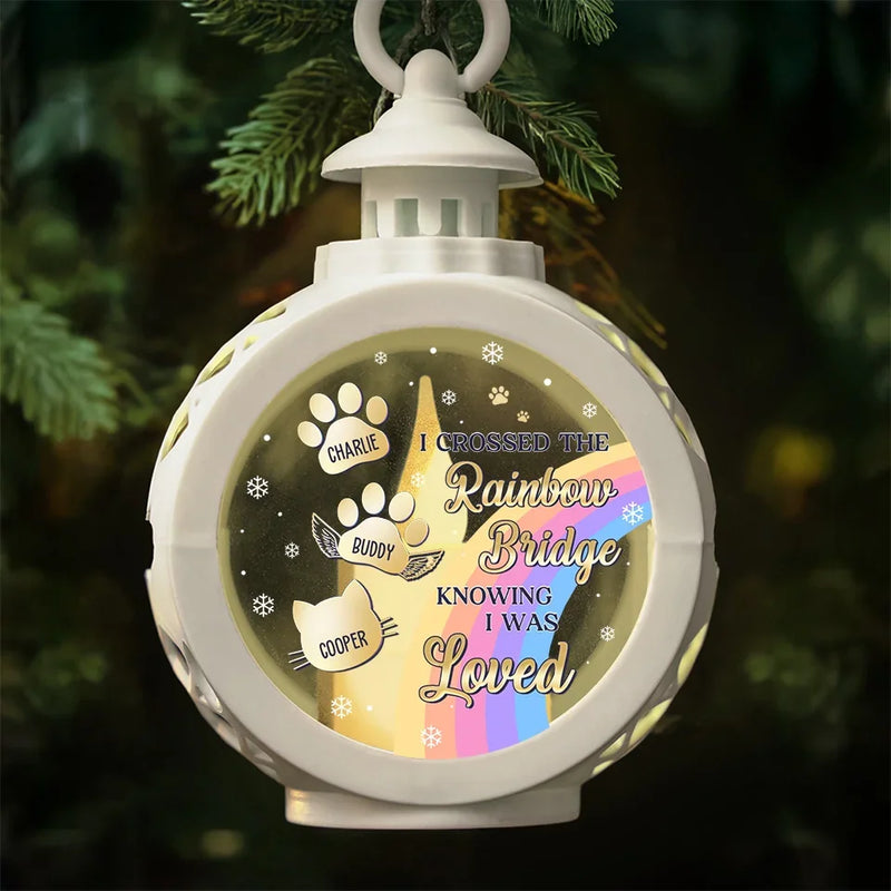 I Wish The Rainbow Bridge Had Visiting Hours - Memorial Personalized Custom Candlelight Lantern Ornament - Christmas Gift, Sympathy Gift For Pet Owners, Pet Lovers