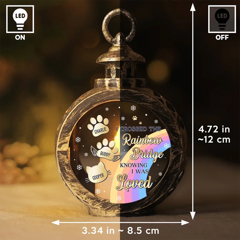 I Wish The Rainbow Bridge Had Visiting Hours - Memorial Personalized Custom Candlelight Lantern Ornament - Christmas Gift, Sympathy Gift For Pet Owners, Pet Lovers