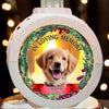 Custom Photo To Live In Hearts We Leave Behind Is Not To Die - Memorial Personalized Custom Candlelight Lantern Ornament - Sympathy Gift, Christmas Gift For Pet Owners, Pet Lovers