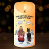 Your Light Will Always Shine In My Heart - Memorial Personalized Custom LED Candle - Christmas Gift, Sympathy Gift For Pet Owners, Pet Lovers