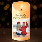 Custom Name Friendship Gifts for Friends - Personalized LED Candle