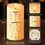 First Mom, Now Grandma - Family Personalized Custom LED Candle - Christmas Gift For Mom, Grandma