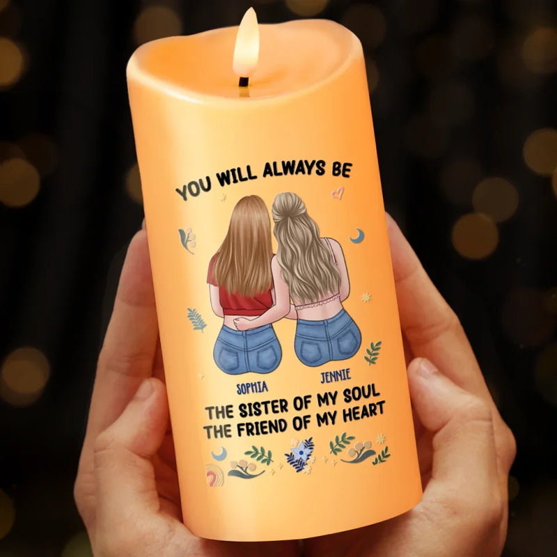 I Want To Share Every Moment With You - Bestie Personalized Custom LED Candle - Christmas Gift For Best Friends, BFF, Sisters