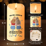 Custom Name Sister Soul Gifts for Best Friends - Personalized LED Candle