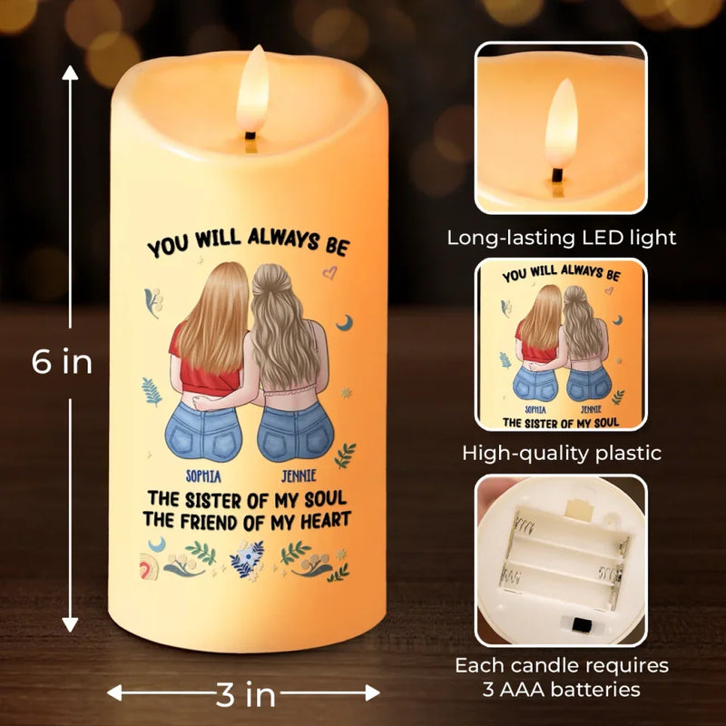 I Want To Share Every Moment With You - Bestie Personalized Custom LED Candle - Christmas Gift For Best Friends, BFF, Sisters