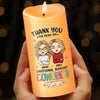 Together, We Achieve More - Bestie Personalized Custom LED Candle - Christmas Gift For Best Friends, BFF, Sisters, Coworkers