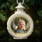 Custom Photo Your Light Will Always Shine In Our Hearts - Memorial Personalized Custom Candlelight Lantern Ornament - Sympathy Gift, Christmas Gift For Family Members