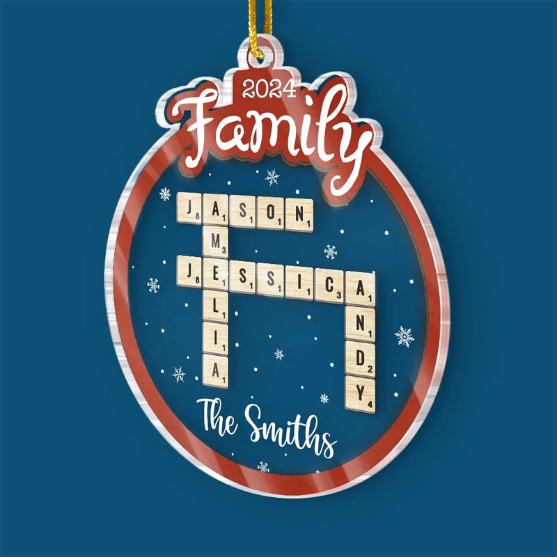 Home Is Where My Favourite People Are - Family Personalized Custom Ornament - Acrylic Custom Shaped - Christmas Gift For Family Members