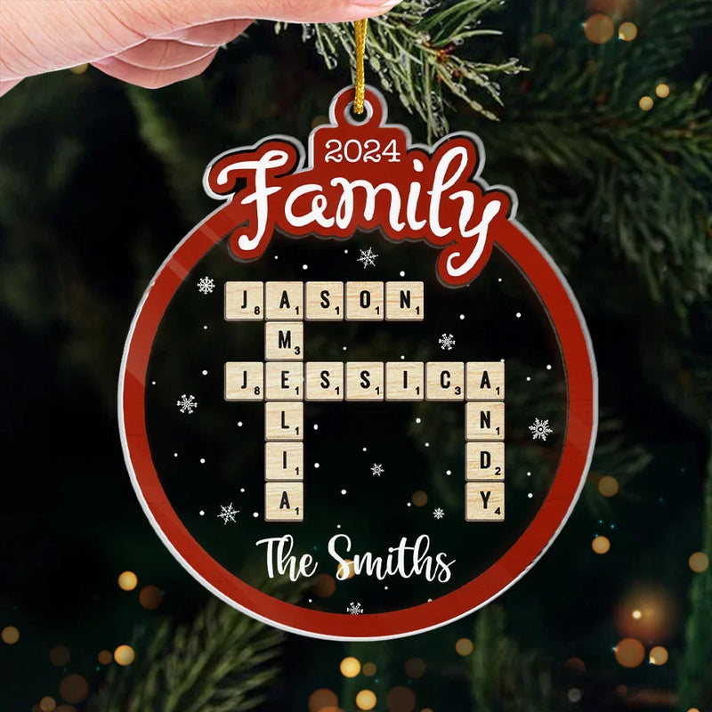 Home Is Where My Favourite People Are - Family Personalized Custom Ornament - Acrylic Custom Shaped - Christmas Gift For Family Members