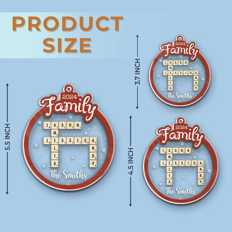 Home Is Where My Favourite People Are - Family Personalized Custom Ornament - Acrylic Custom Shaped - Christmas Gift For Family Members