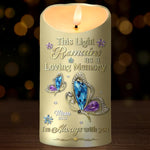 This Light Remains As A Loving Memory - Memorial Personalized Custom LED Candle - Sympathy Gift, Christmas Gift For Family Members