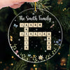 Family Time Is The Best Time - Family Personalized Custom Ornament - Acrylic Custom Shaped - Christmas Gift For Family Members
