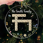 Family Time Is The Best Time - Family Personalized Custom Ornament - Acrylic Custom Shaped - Christmas Gift For Family Members