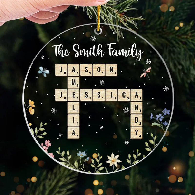 Family Time Is The Best Time - Family Personalized Custom Ornament - Acrylic Custom Shaped - Christmas Gift For Family Members
