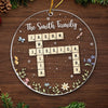 Family Time Is The Best Time - Family Personalized Custom Ornament - Acrylic Custom Shaped - Christmas Gift For Family Members