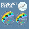 Cherished Moments, Everlasting Love - Memorial Personalized Custom Circle Glass Ornament - Christmas Gift, Sympathy Gift For Pet Owners, Pet Lovers
