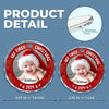 Custom Photo Our Little One Is The Greatest Gift We Could Ever Receive - Family Personalized Custom Circle Glass Ornament - Christmas Gift For Baby Kids, Newborn Baby, First Christmas