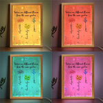 Sisters Are Different Flowers From The Same Garden - Bestie Personalized Custom Frame Light Box - Christmas Gift For Best Friends, BFF, Sisters