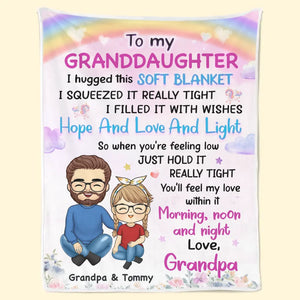 I Love That You're My Grandma - Family Personalized Custom Blanket - Christmas Gift For Grandma, Grandpa, Grandkids