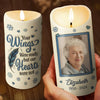 Custom Photo Gone But Never Forgotten - Memorial Personalized Custom 3D Inflated Effect Printed LED Candle - Sympathy Gift, Christmas Gift For Family Members