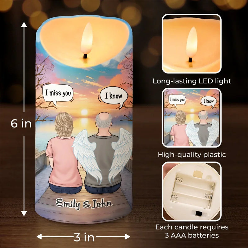 In Our Memories, You Are Always Present - Memorial Personalized Custom LED Candle - Sympathy Gift, Christmas Gift For Family Members