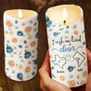 Together Or Apart, You'll Always Be In My Heart - Bestie Personalized Custom 3D Inflated Effect Printed LED Candle -  Christmas Gift For Best Friends, BFF, Sisters