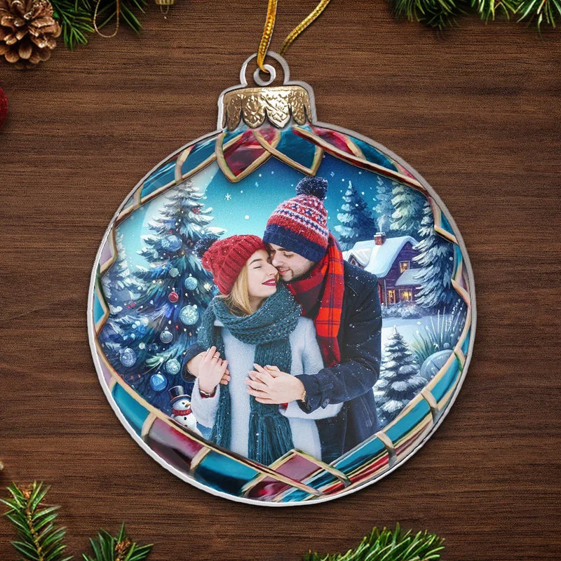 Custom Photo Every Moment With You Is A Sweet Delight - Couple Personalized Custom Ornament - Acrylic Custom Shaped - Christmas Gift For Husband Wife, Anniversary