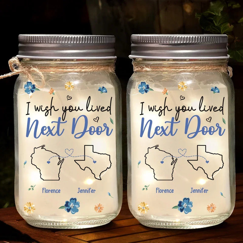 Your Friendship Fills My Heart - Bestie Personalized Custom Mason Jar Light - Christmas Gift For Best Friends, BFF, Sisters