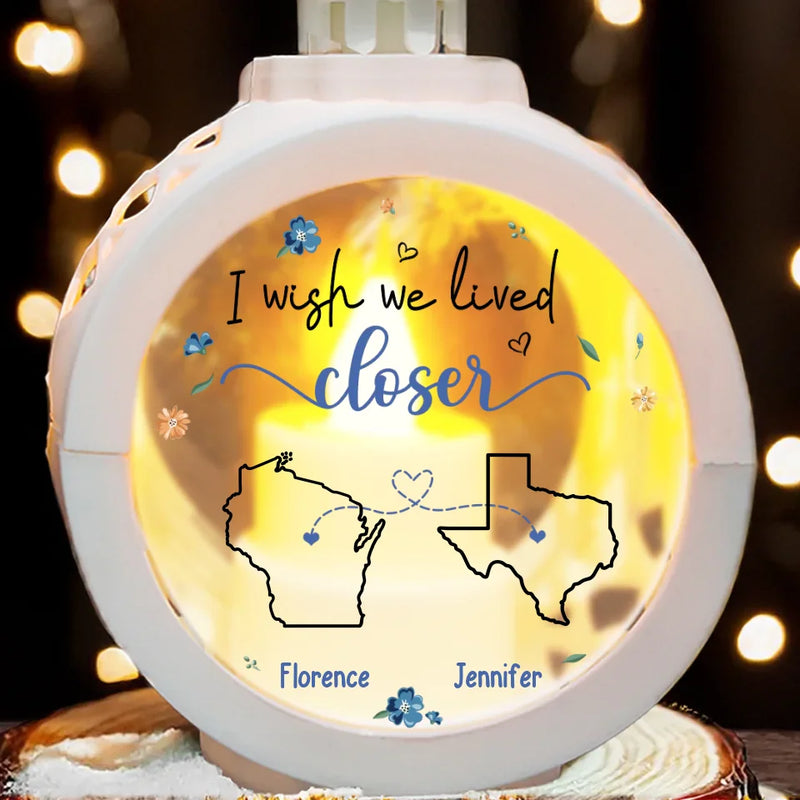 Friends Are The Family We Choose For Ourselves - Bestie Personalized Custom Candlelight Lantern Ornament - Christmas Gift For Best Friends, BFF, Sisters