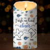 Together Or Apart, You'll Always Be In My Heart - Bestie Personalized Custom 3D Inflated Effect Printed LED Candle -  Christmas Gift For Best Friends, BFF, Sisters