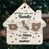 Home Is Where The Family Gathers And Love Grows - Family Personalized Custom Ornament - Wood Custom Shaped - Christmas Gift For Family Members, Siblings, Brothers, Sisters