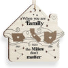 Home Is Where The Family Gathers And Love Grows - Family Personalized Custom Ornament - Wood Custom Shaped - Christmas Gift For Family Members, Siblings, Brothers, Sisters