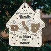 Home Is Where The Family Gathers And Love Grows - Family Personalized Custom Ornament - Wood Custom Shaped - Christmas Gift For Family Members, Siblings, Brothers, Sisters