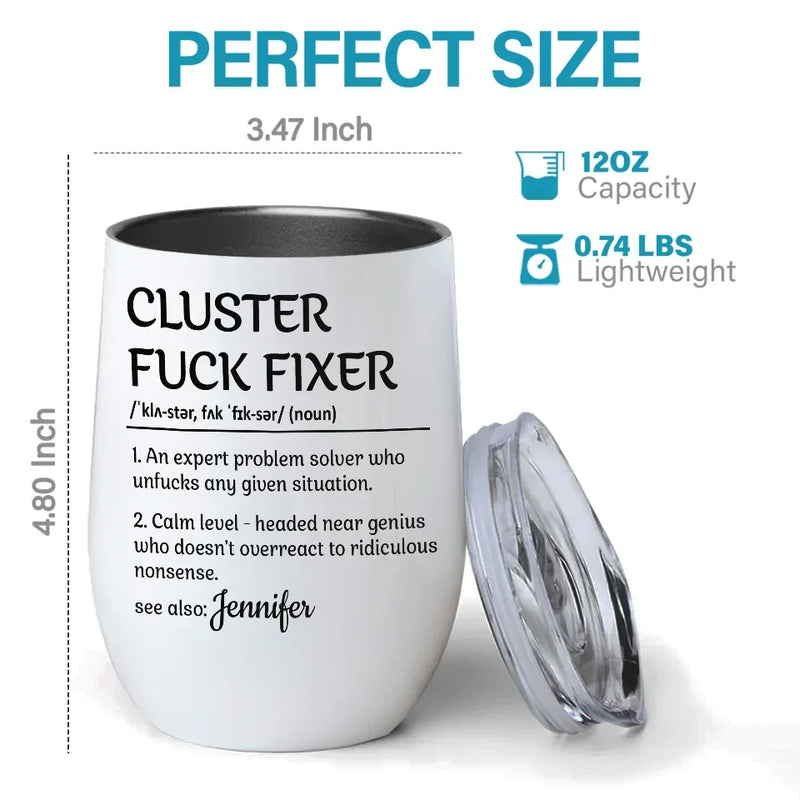 You Are One Of The Best People To Collaborate With - Coworker Personalized Custom Wine Tumbler - Gift For Coworkers, Work Friends, Colleagues