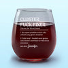 An Expert Problem Solver - Coworker Personalized Custom Wine Glass - Christmas Gift For Coworkers, Work Friends, Colleagues