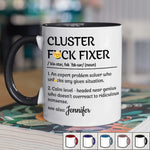 A Problem Solver Who Can Handle Any Given Situation - Coworker Personalized Custom Accent Mug - Christmas Gift For Coworkers, Work Friends, Colleagues