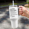 The Cool-Headed Problem Solver - Coworker Personalized Custom 40 Oz Stainless Steel Tumbler With Handle - Christmas Gift For Coworkers, Work Friends, Colleagues