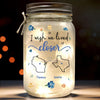 Your Friendship Fills My Heart - Bestie Personalized Custom Mason Jar Light - Christmas Gift For Best Friends, BFF, Sisters