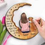 I'll Miss You For The Rest Of Mine - Memorial Personalized Custom 2-Layered Wooden Plaque With Stand - Sympathy Gift, Christmas Gift For Dog Lovers