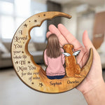 I'll Miss You For The Rest Of Mine - Memorial Personalized Custom 2-Layered Wooden Plaque With Stand - Sympathy Gift, Christmas Gift For Dog Lovers