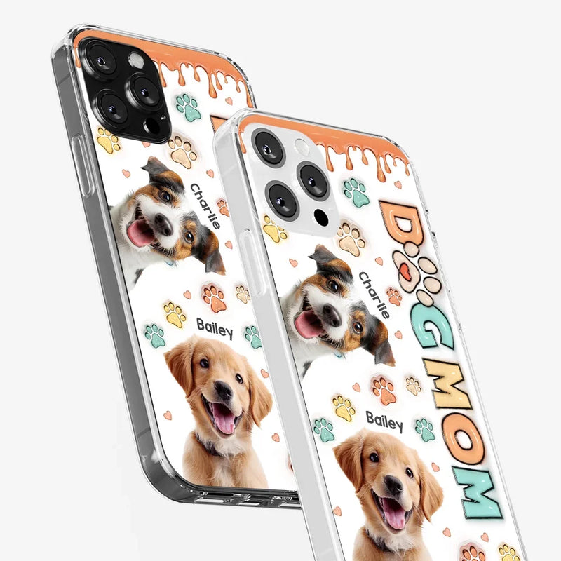 Custom Photo Furry Friends Are The Best Friends - Dog & Cat Personalized Custom 3D Inflated Effect Printed Clear Phone Case - Gift For Pet Owners, Pet Lovers