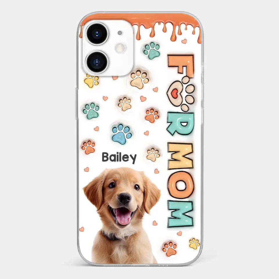 Custom Photo Furry Friends Are The Best Friends - Dog & Cat Personalized Custom 3D Inflated Effect Printed Clear Phone Case - Gift For Pet Owners, Pet Lovers