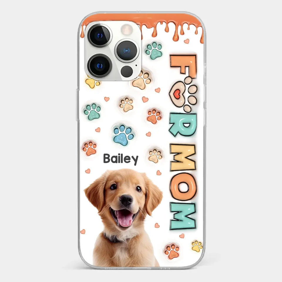 Custom Photo Furry Friends Are The Best Friends - Dog & Cat Personalized Custom 3D Inflated Effect Printed Clear Phone Case - Gift For Pet Owners, Pet Lovers