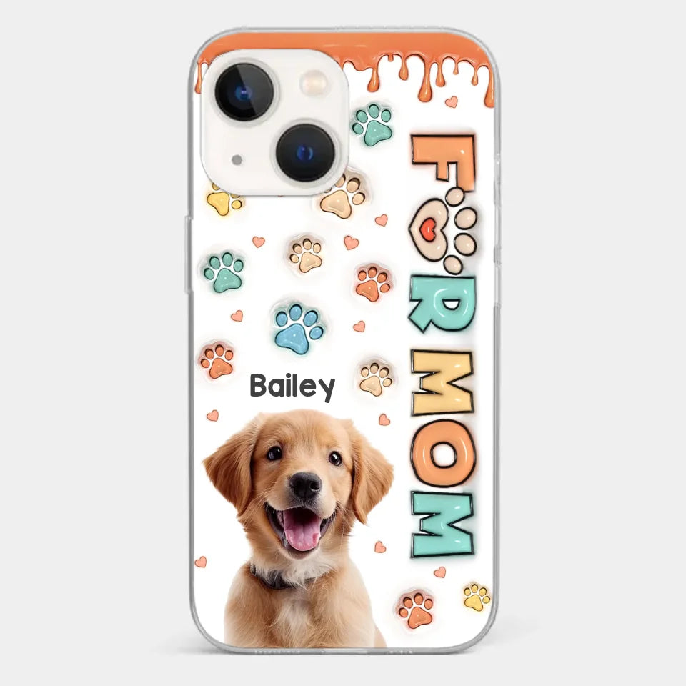 Custom Photo Furry Friends Are The Best Friends - Dog & Cat Personalized Custom 3D Inflated Effect Printed Clear Phone Case - Gift For Pet Owners, Pet Lovers