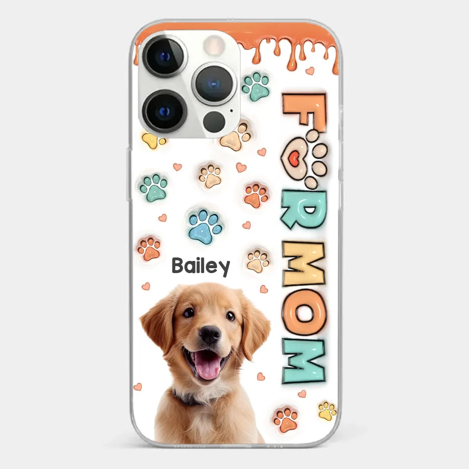 Custom Photo Furry Friends Are The Best Friends - Dog & Cat Personalized Custom 3D Inflated Effect Printed Clear Phone Case - Gift For Pet Owners, Pet Lovers