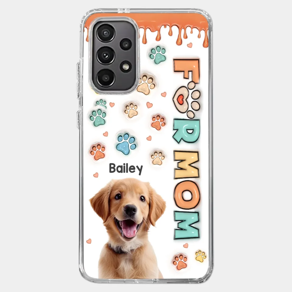 Custom Photo Furry Friends Are The Best Friends - Dog & Cat Personalized Custom 3D Inflated Effect Printed Clear Phone Case - Gift For Pet Owners, Pet Lovers
