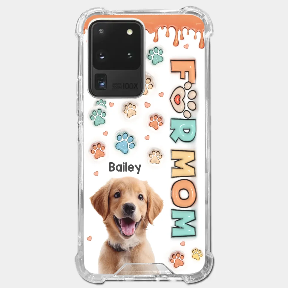 Custom Photo Furry Friends Are The Best Friends - Dog & Cat Personalized Custom 3D Inflated Effect Printed Clear Phone Case - Gift For Pet Owners, Pet Lovers